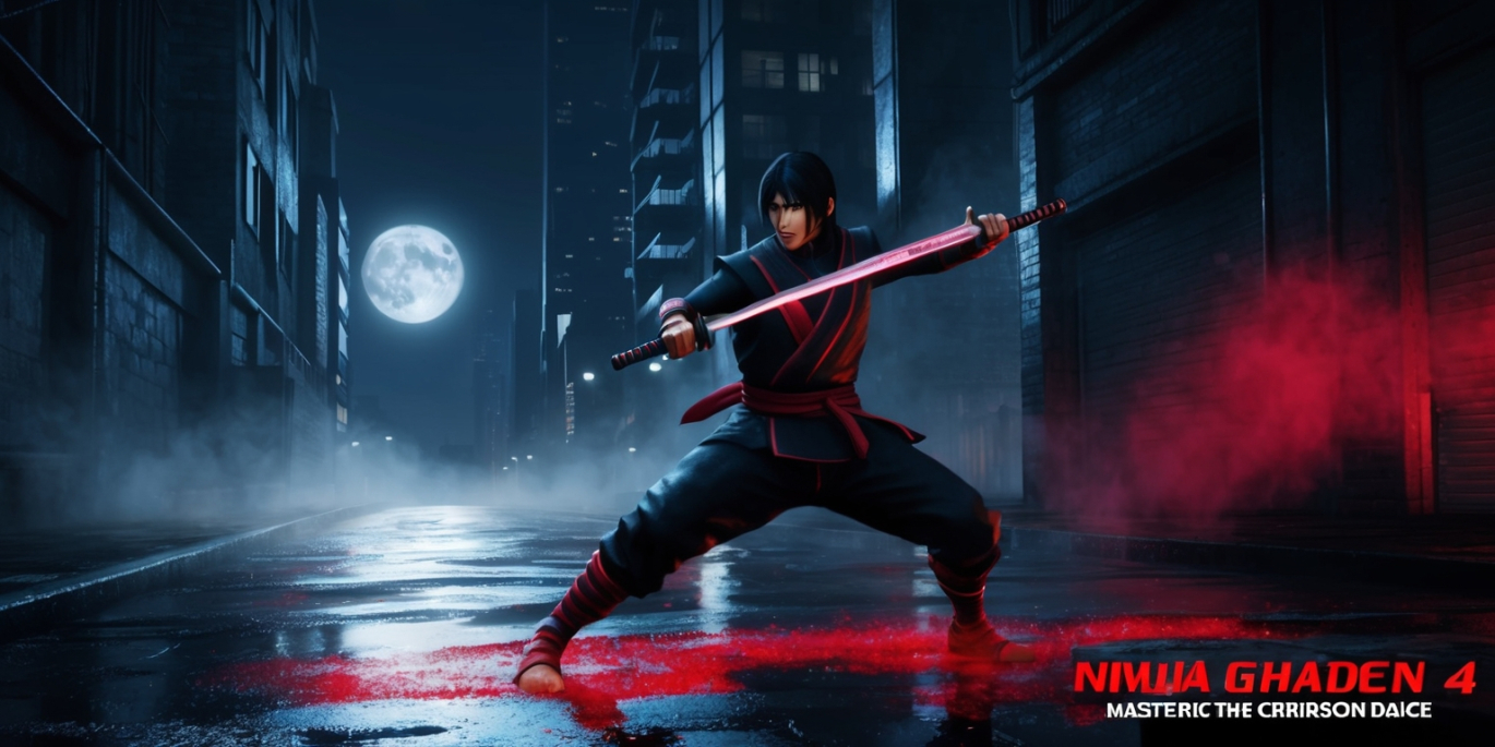 Urban Shadows: Mastering the Crimson Dance in Ninja Gaiden 4 Logo