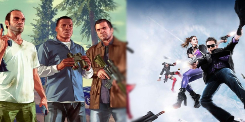 5 differences of Grand Theft Auto V and Saints Row III Logo