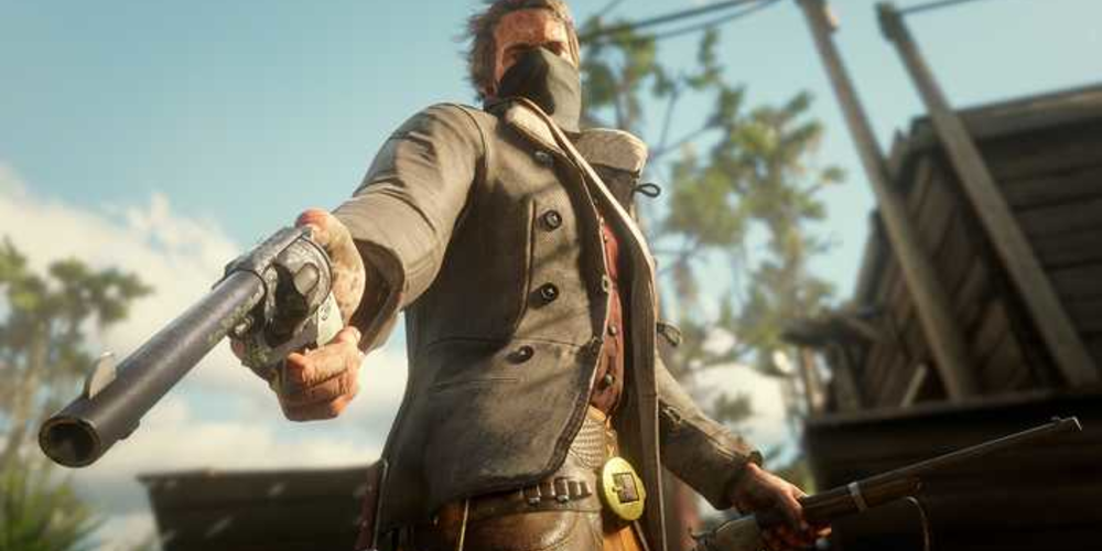 Arthur Morgan and gun