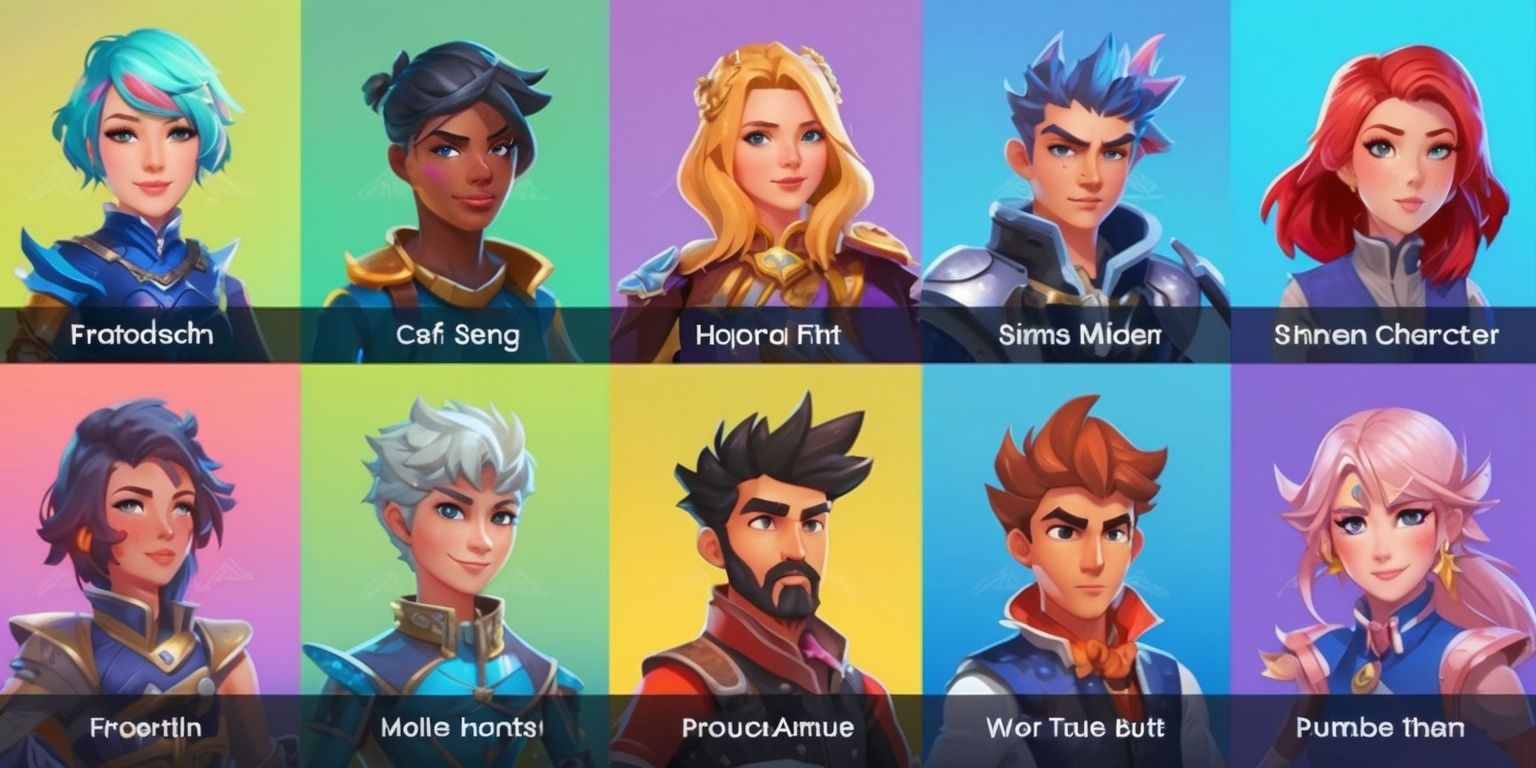 Mobile game character guide