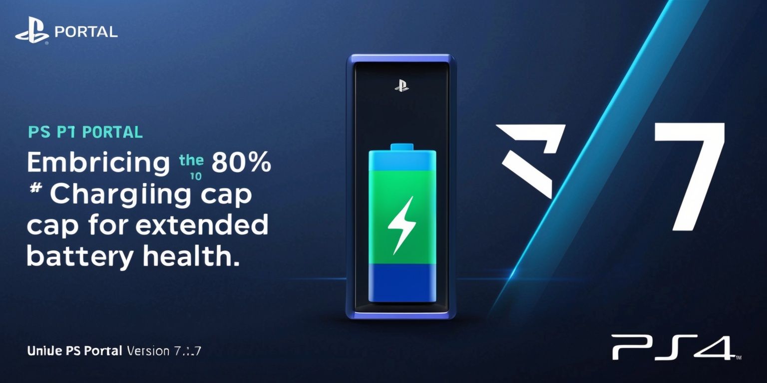 PS Portal Version 7.1.7: Embracing the 80% Charging Cap for Extended Battery Health